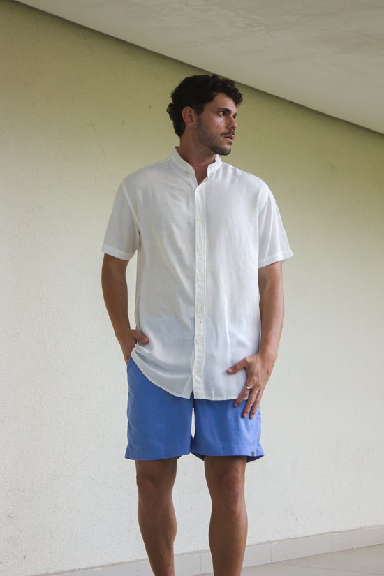 19 camisa de botao viscolinho gola padre