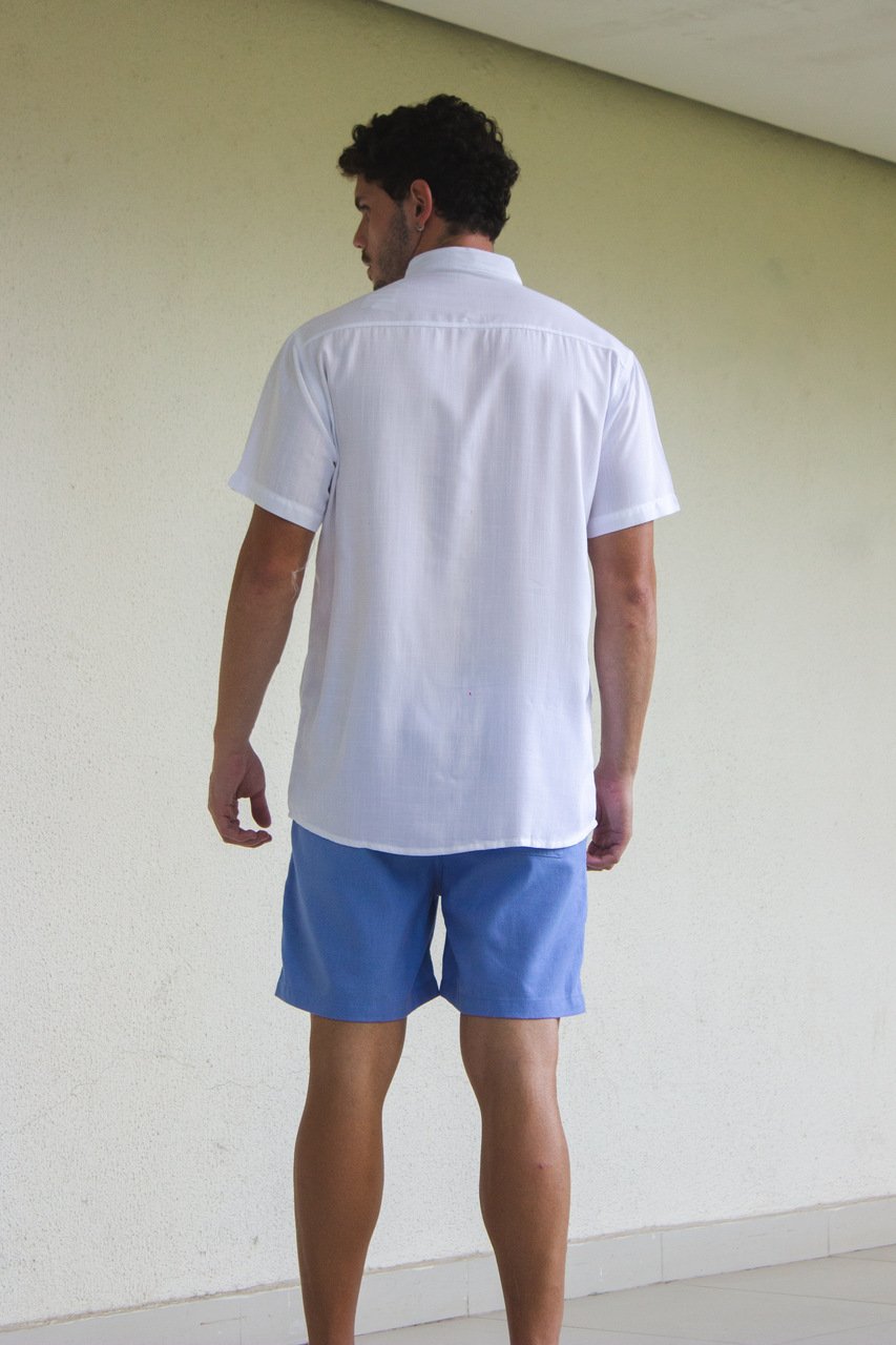 20 camisa de botao viscolinho gola padre