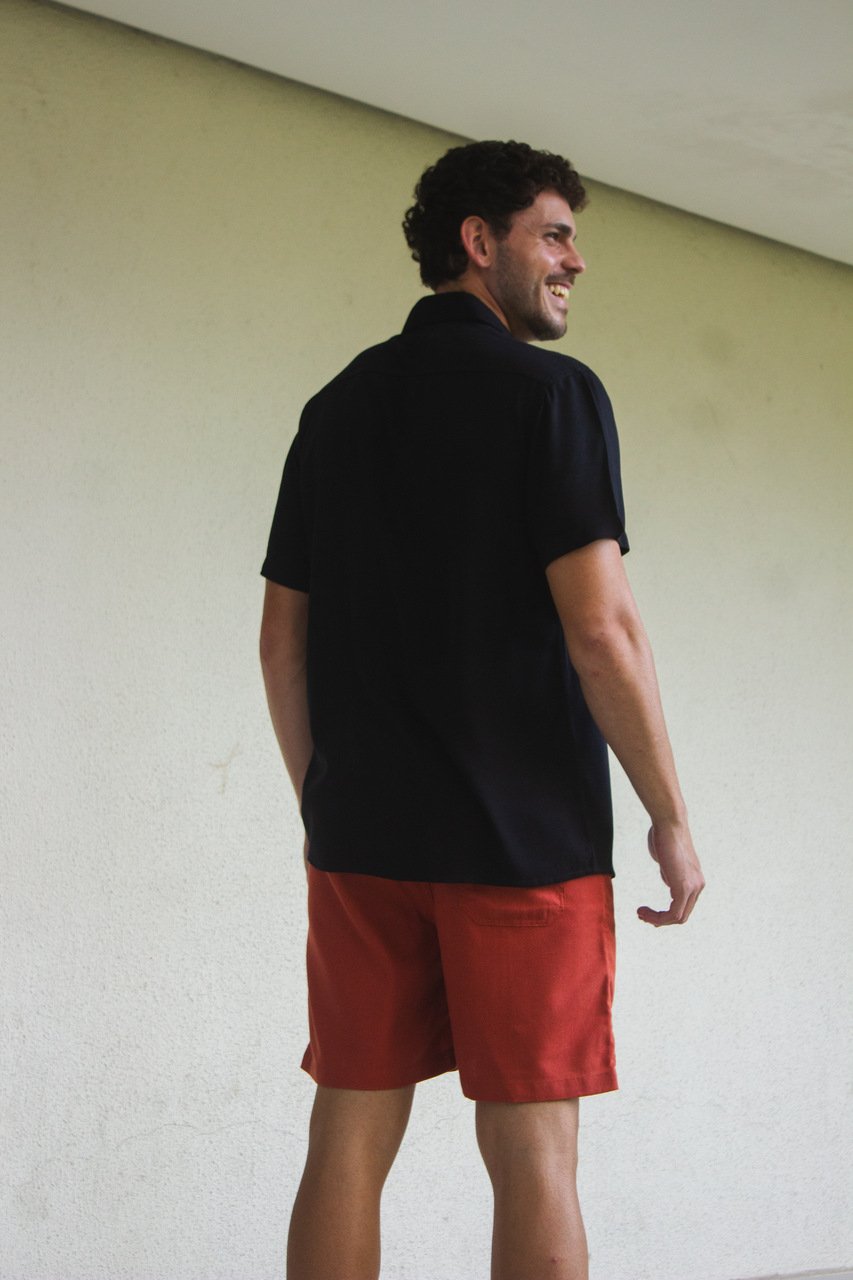 28 camisa de botao viscolinho