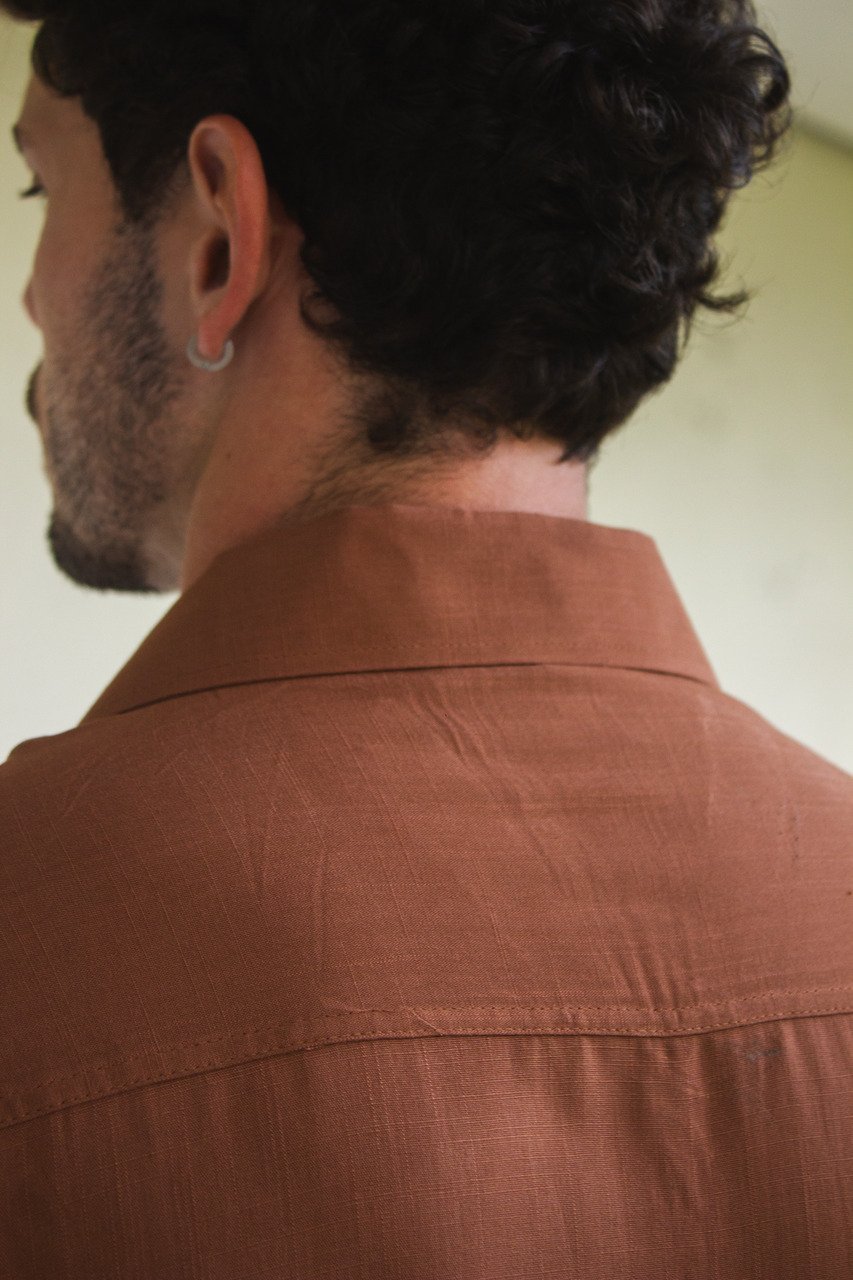 44 camisa de botao viscolinho