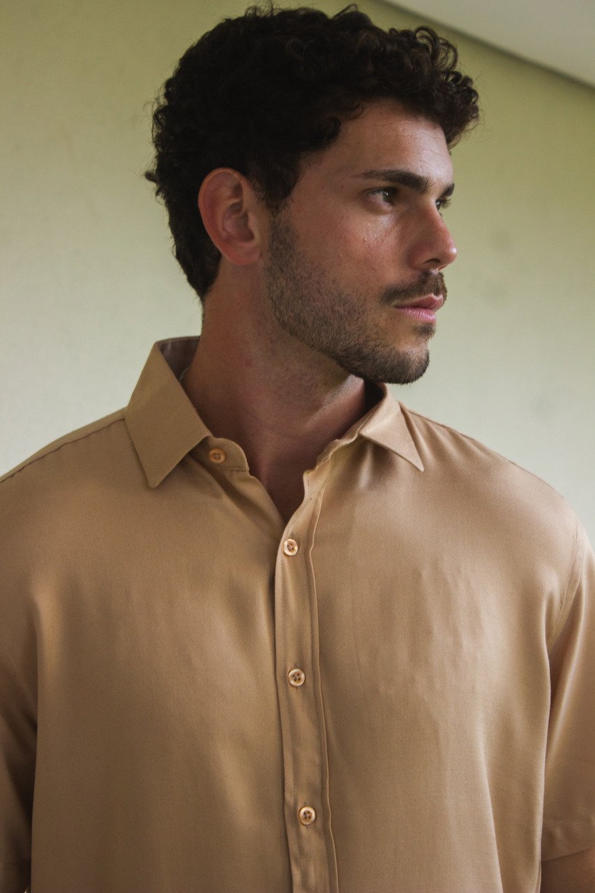 52 camisa de botao viscolinho