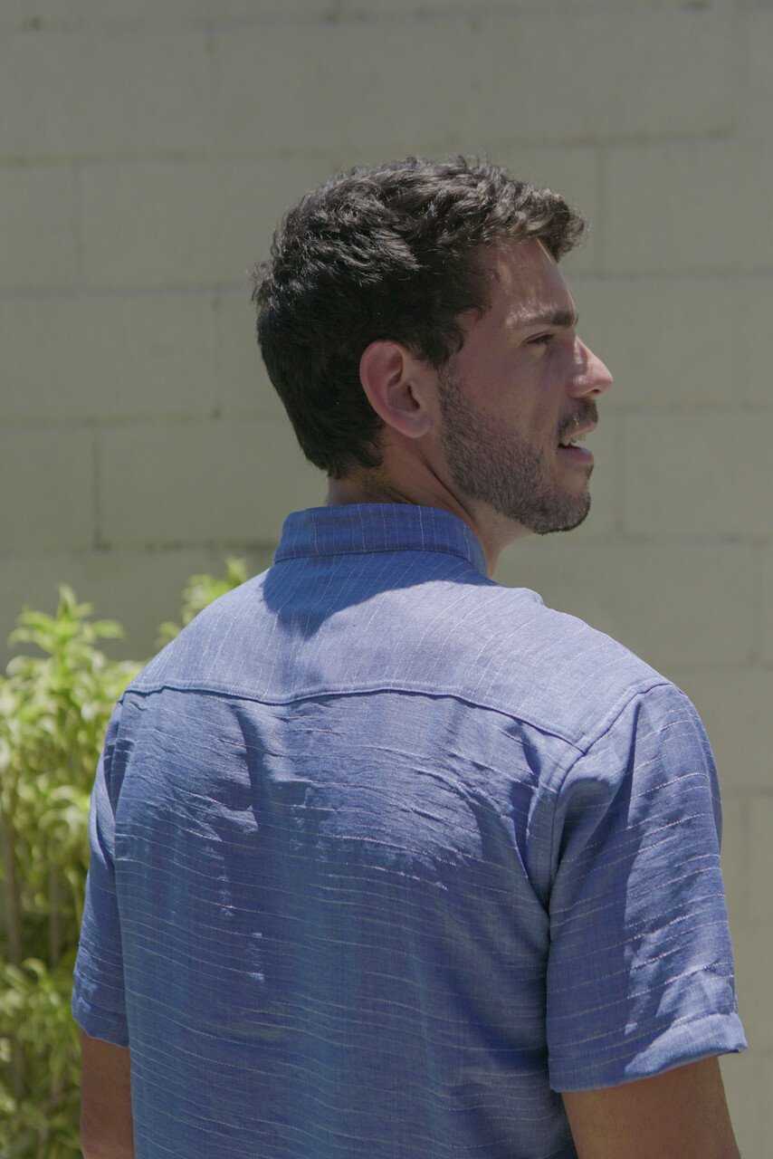 04 camisa de botao gola padre linhas do vento