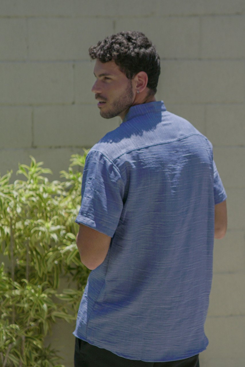 06 camisa de botao gola padre linhas do vento